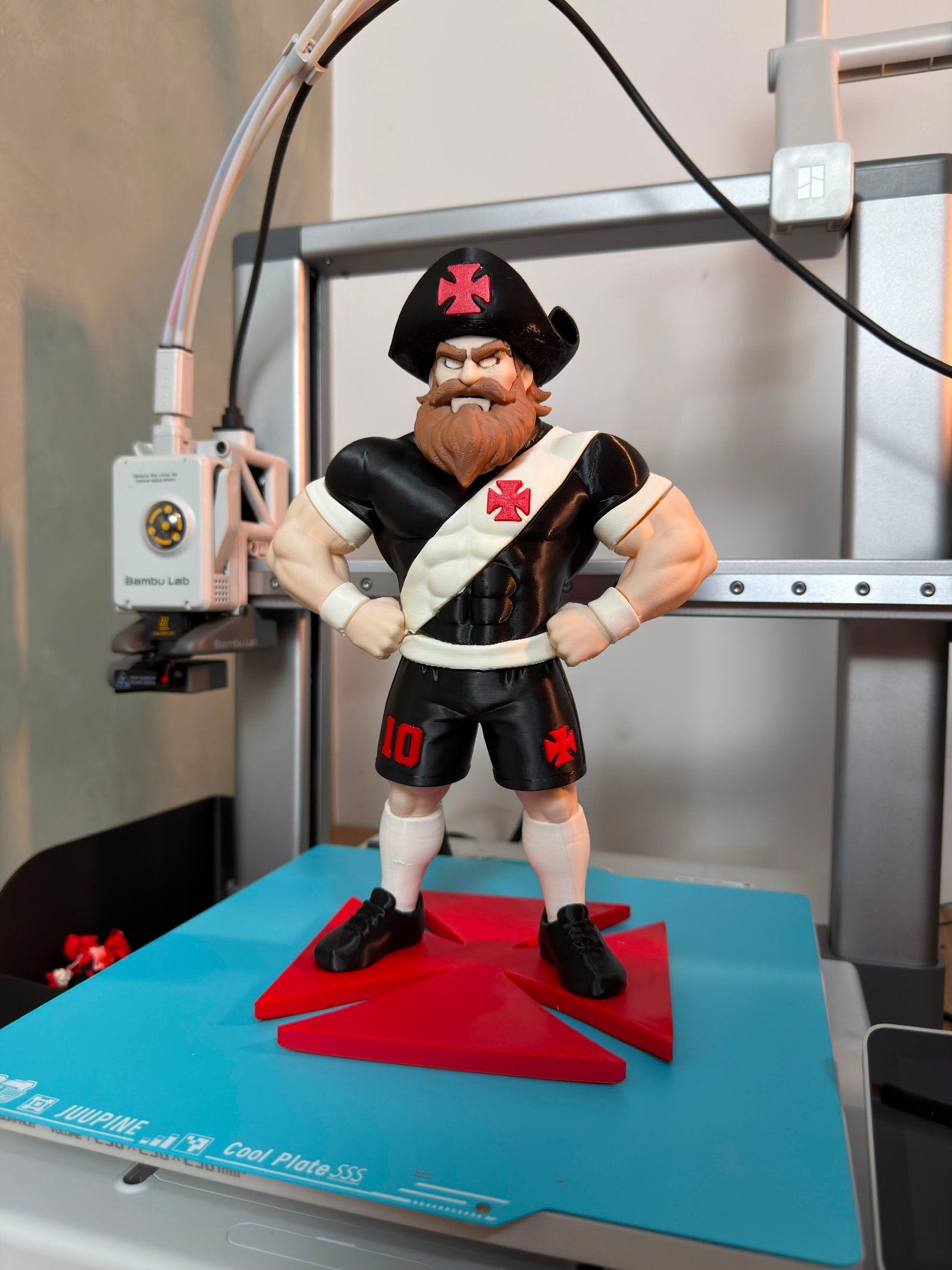 Mascote de time impresso em 3D