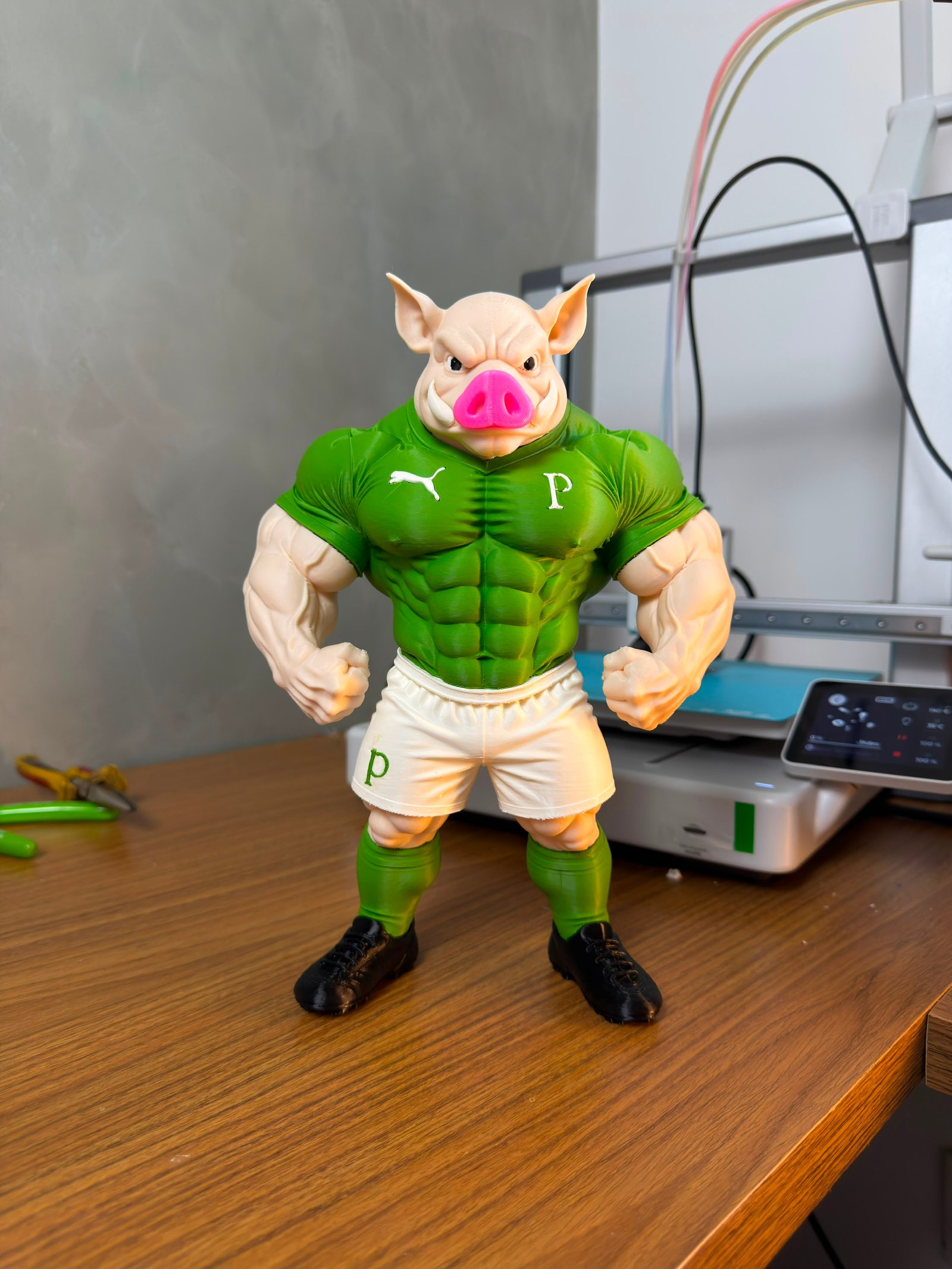 Mascote de time impresso em 3D